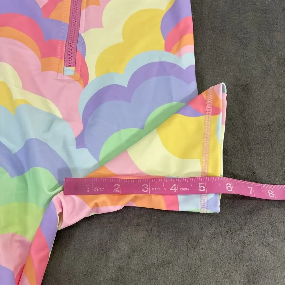 2) NEXT 5 Years UK Rainbow Print One Piece Sun Safe Swimsuits NWT Bnfts Charity